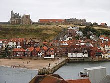 whitby harbour and Abbey from Airport transfers Yorkshire
